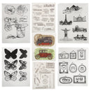 Transparent Silicone Clear Rubber Stamp Sheet Cling Scrapbook DIY Craft Bear Pattern