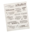 Transparent Silicone Rubber Clear Stamp for Scrapbooking Embossing DIY Decoration- Memory Pattern