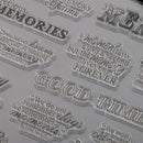 Transparent Silicone Rubber Clear Stamp for Scrapbooking Embossing DIY Decoration- Memory Pattern
