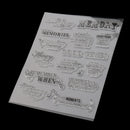 Transparent Silicone Rubber Clear Stamp for Scrapbooking Embossing DIY Decoration- Memory Pattern