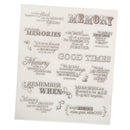 Transparent Silicone Rubber Clear Stamp for Scrapbooking Embossing DIY Decoration- Memory Pattern