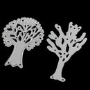 4 Pieces/set Tree Design Metal Cutting Dies Stencil Scrapbooking Album Embossing DIY Paper Craft Decoration