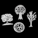 4 Pieces/set Tree Design Metal Cutting Dies Stencil Scrapbooking Album Embossing DIY Paper Craft Decoration