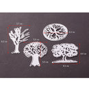 4 Pieces/set Tree Design Metal Cutting Dies Stencil Scrapbooking Album Embossing DIY Paper Craft Decoration