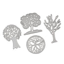 4 Pieces/set Tree Design Metal Cutting Dies Stencil Scrapbooking Album Embossing DIY Paper Craft Decoration