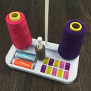 1 Set Three Spools Thread Stand Holder for Sewing Machines White
