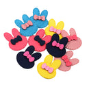 10 Pieces Lovely Baby Girls Children Suede Fabric Rabbit HairPin Clips