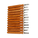 12 Pieces Wood Sculpture Carving Chisel Tools Set with Storage Case for DIY Crafts