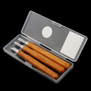 3 Pieces Wood Sculpture Carving Chisel Tools Set with Storage Case for DIY Crafts