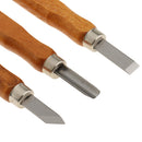 3 Pieces Wood Sculpture Carving Chisel Tools Set with Storage Case for DIY Crafts