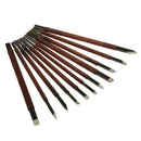 11 Pieces/Set Stone Seal Graver Burin Stone Carving Carved Woodcrafts Tool Set