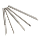 5 Pieces Steel Wood Carving Tools Set Chisel Woodworking Gouge Tools 0.8-4mm