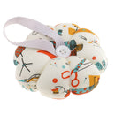 Fabric Coated Wrist Wearable Pumpkin Pin Cushion for Hand Craft Sewing DIY