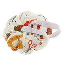 Fabric Coated Wrist Wearable Pumpkin Pin Cushion for Hand Craft Sewing DIY
