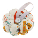 Fabric Coated Wrist Wearable Pumpkin Pin Cushion for Hand Craft Sewing DIY
