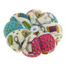 Fabric Coated Pumpkin Shaped Wrist Wearable Pin Cushion for DIY Needlework