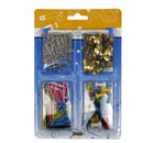 1 Set Assorted Office School Supplies Paper Pins Push Pins Thumb Tacks Stationary Kit