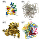 1 Set Assorted Office School Supplies Paper Pins Push Pins Thumb Tacks Stationary Kit
