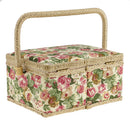 9.6"x7.1"x5.3" Sewing Basket Organizer with Removable Tray for Sewing Mending
