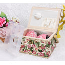 9.6"x7.1"x5.3" Sewing Basket Organizer with Removable Tray for Sewing Mending