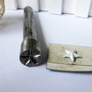 15mm Five-pointed Star Snap Rivet Button Setter Die Tool Studs Setting Base for Leather Working
