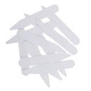 200 PIECES COLLAR BONES STIFFENERS STAYS INSERTS FOR MEN WOMEN FORMAL DRESS SHIRTS PLASTIC WHITE 2.5