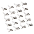 20 Pieces Metal Pacifier Suspender Clip Holder Crafts without Plastic Insert