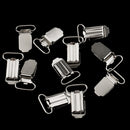 20 Pieces Metal Pacifier Suspender Clip Holder Crafts without Plastic Insert