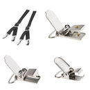 20 Pieces 1'' Metal Baby Pacifier Suspender Clips Webbing Dummy Strap Holder Craft Hooks Silver