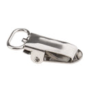 20 Pieces 1'' Metal Baby Pacifier Suspender Clips Webbing Dummy Strap Holder Craft Hooks Silver