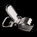 20 Pieces 1'' Metal Baby Pacifier Suspender Clips Webbing Dummy Strap Holder Craft Hooks Silver