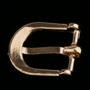 10 Pieces Gold Plated Single Roller Buckle Prong Alloy 23x21mm Hardware for Strap Leathercraft Handbag