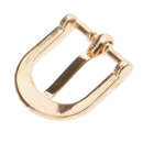 10 Pieces Gold Plated Single Roller Buckle Prong Alloy 23x21mm Hardware for Strap Leathercraft Handbag