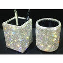 9.5x16 Inch Sliver Bling Dazzling Diamond Crystal Rhinestones Self Adhesive Sticker Sheet for DIY Car Phone Decoration