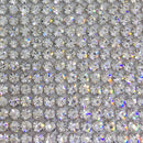 9.5x16 Inch Sliver Bling Dazzling Diamond Crystal Rhinestones Self Adhesive Sticker Sheet for DIY Car Phone Decoration