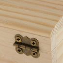 Blank Cambered Shape Unfinished Wooden Jewelry Gift Box for Kid DIY Craft Supplies
