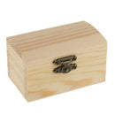 Blank Cambered Shape Unfinished Wooden Jewelry Gift Box for Kid DIY Craft Supplies
