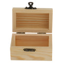 Blank Cambered Shape Unfinished Wooden Jewelry Gift Box for Kid DIY Craft Supplies