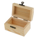 Blank Cambered Shape Unfinished Wooden Jewelry Gift Box for Kid DIY Craft Supplies
