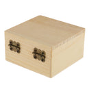 Blank Square Shape Unfinished Wooden Jewelry Gift Box for Kid DIY Craft Supplies