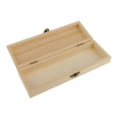 Blank Rectangle Unfinished Wooden Jewelry Gift Box for Kids DIY Craft Supplies