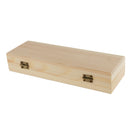 Blank Rectangle Unfinished Wooden Jewelry Gift Box for Kids DIY Craft Supplies