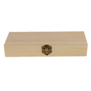 Blank Rectangle Unfinished Wooden Jewelry Gift Box for Kids DIY Craft Supplies