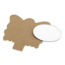Butterfly Unfinished Wooden Jewelry Box with Drawer Mirror for DIY Craft