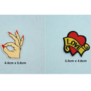 13 Pieces Cute Patches Iron on Embroidered Motif Fabric Bag Clothes Applique DIY Craft