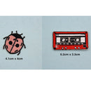 13 Pieces Cute Patches Iron on Embroidered Motif Fabric Bag Clothes Applique DIY Craft