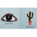 13 Pieces Cute Patches Iron on Embroidered Motif Fabric Bag Clothes Applique DIY Craft
