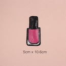 4 Pieces Fashion Lipstick Makeup Embroidered Sequin Iron on Appliques Patches for Clothing jackets Jeans Backpacks