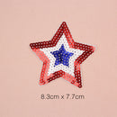 12 Pieces Mixed Pattern Embroidered Glitter Sequin Sew Iron on Patches DIY Craft