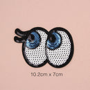 12 Pieces Mixed Pattern Embroidered Glitter Sequin Sew Iron on Patches DIY Craft